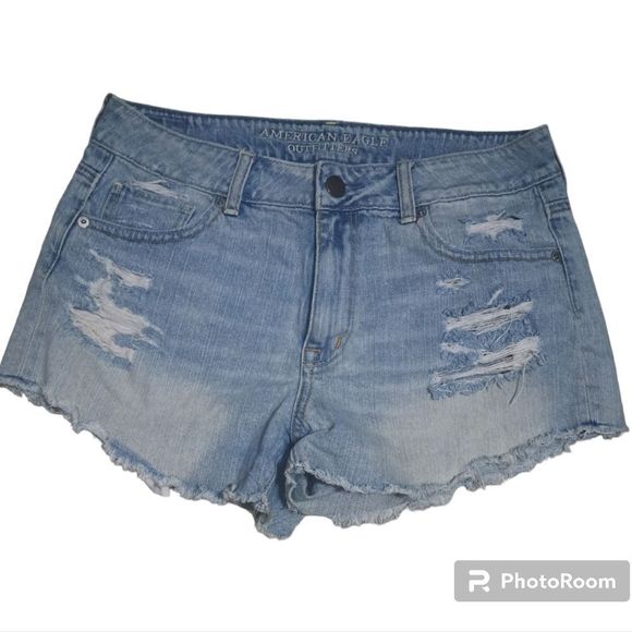 American Eagle Outfitters Cutt Off Jean Denim Shorts - Picture 1 of 7